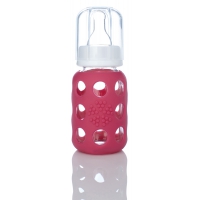 Biberon en verre Weego 120 ml - framboise